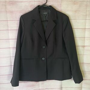 Kasper‎ Black Button Closure Blazer Jacket Size 16